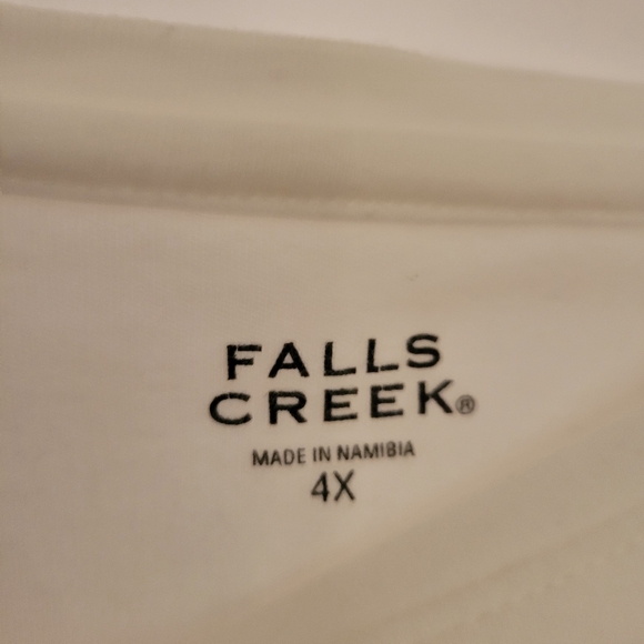 2 Falls Creek 100% Cotton 4X L/S Black and White Tees. - Picture 7 of 14